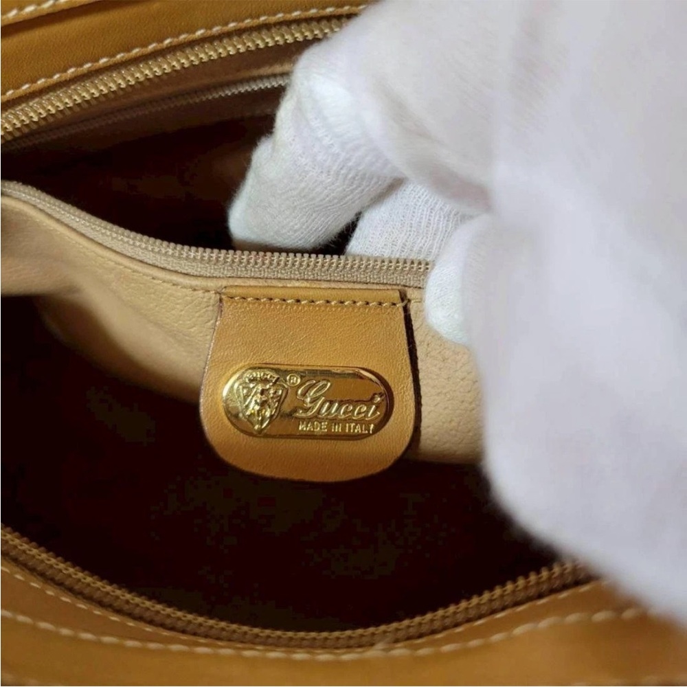 Gucci Tan and Brown Satchel Bag with Wallet - Picture 9 of 16